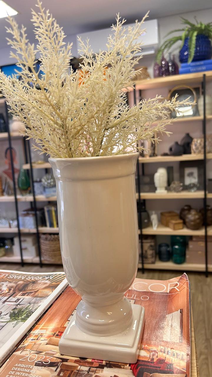 VASO CERÂMICA PEDESTAL