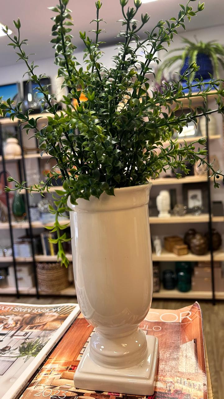 VASO CERÂMICA PEDESTAL
