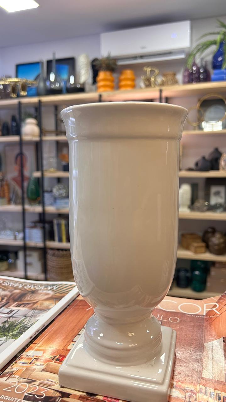VASO CERÂMICA PEDESTAL