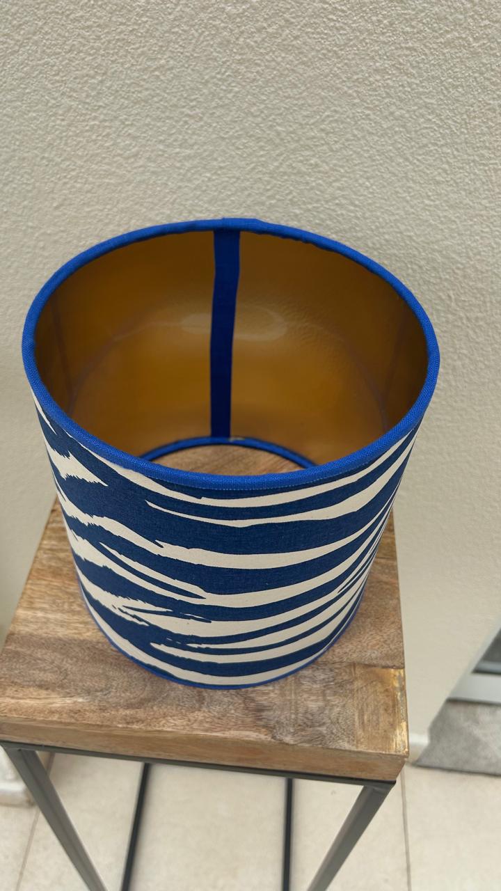 Cúpula Zebra Azul Dourado