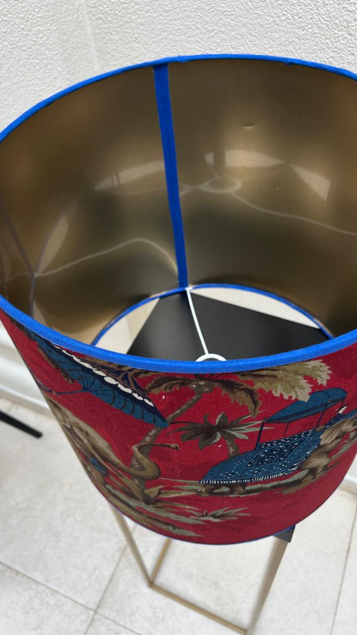 Cúpula Decorativa Elefantes Orientais I – Tecido Exclusivo Entreposto