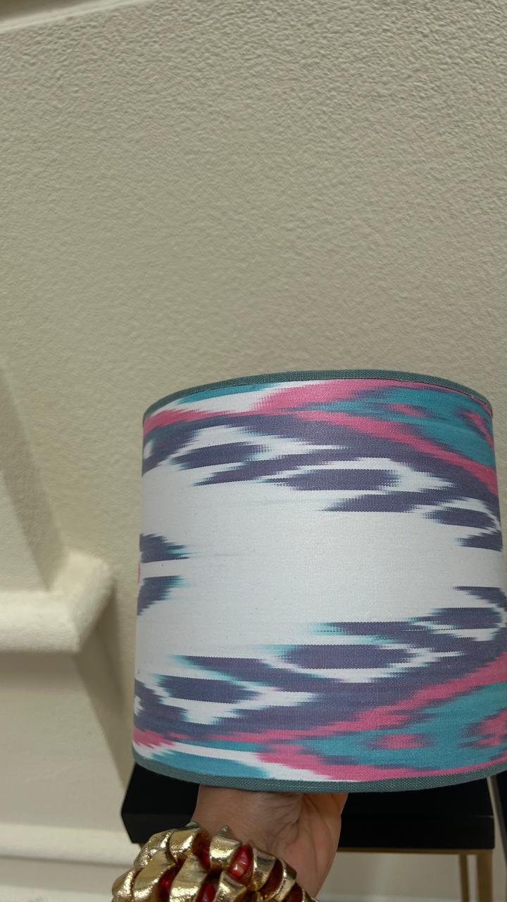 Cúpula Ikat Rosa & Azul Importada