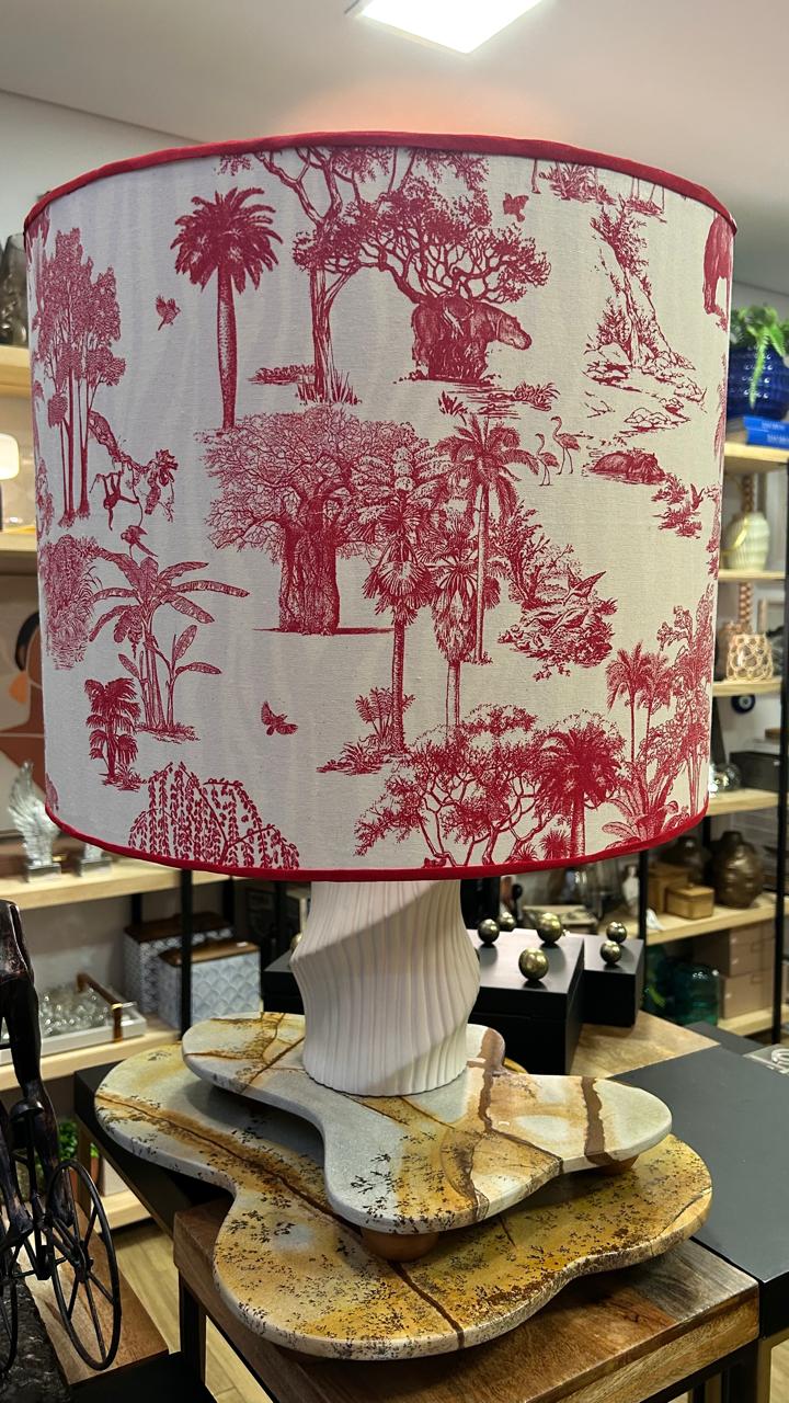 CÚPULA SAVANA VERMELHO 50X40CM