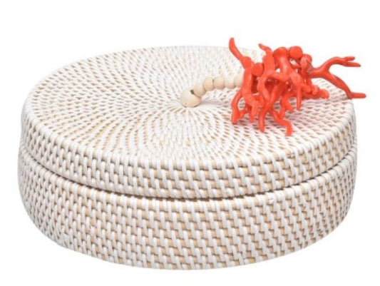 Caixa Ratan Flat Coral Vermelho