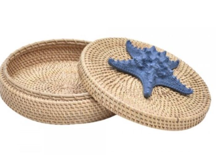 Caixa Ratan Flat Estrela Azul Lápis G