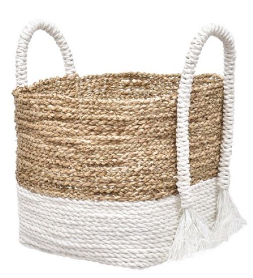 Cesto Duo Quadrado Branco Pequeno