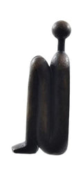 ESCULTURA ABAPORIM UP PRETA 23CM - AQUI VC DECORA