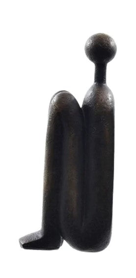 ESCULTURA ABAPORIM UP PRETA 23CM - AQUI VC DECORA