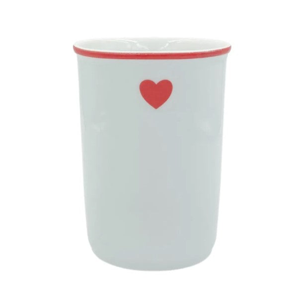 Porta Utensílios Coração VERMELHO - AQUI VC DECORA