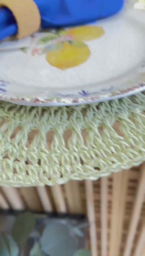 JOGO 2 PRATOS RASOS LIMÃO SICILIANO 28cm