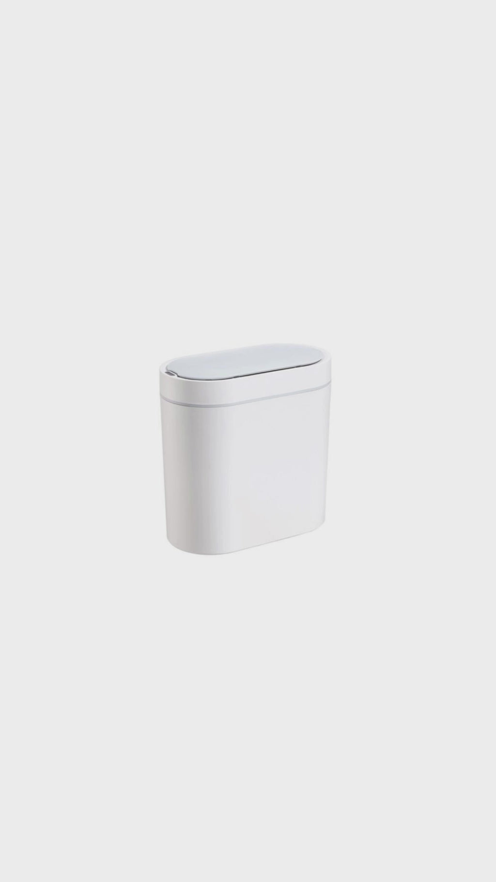 Lixeira Banheiro Plástico 6 L Automática 26x26x14cm - Branca