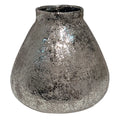 VASO DE CERAMICA PRATA 18,5cm X 18,5cm X 17cm - AQUI VC DECORA