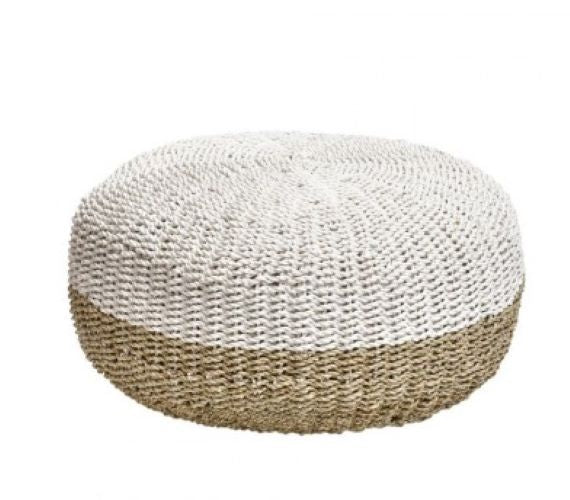 PUFF FIBRA NATURAL COR NAT/BR