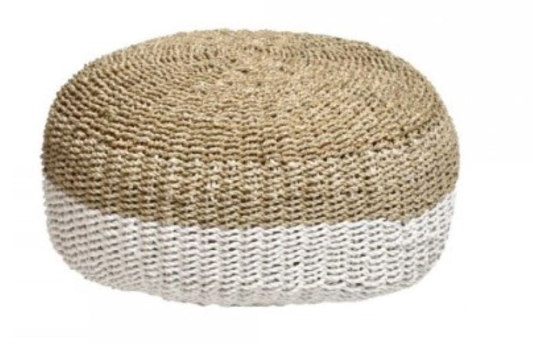 PUFF FIBRA NATURAL COR NAT/BR