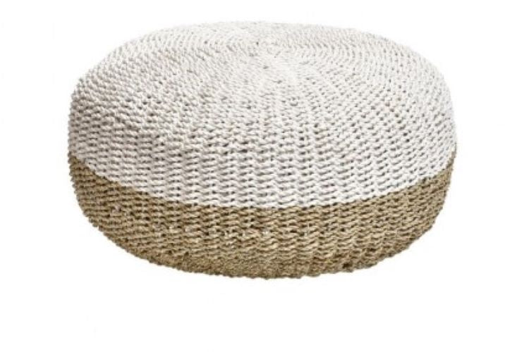 PUFF FIBRA NATURAL COR NAT/BR