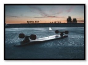 QUADRO SKATE 40X60CM - AQUI VC DECORA