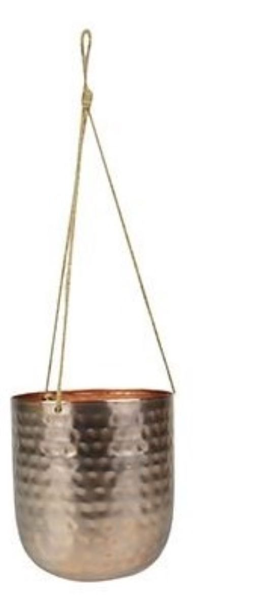 VASO ARTESANAL DE PENDURAR KODY OURO ROSE D17 A20