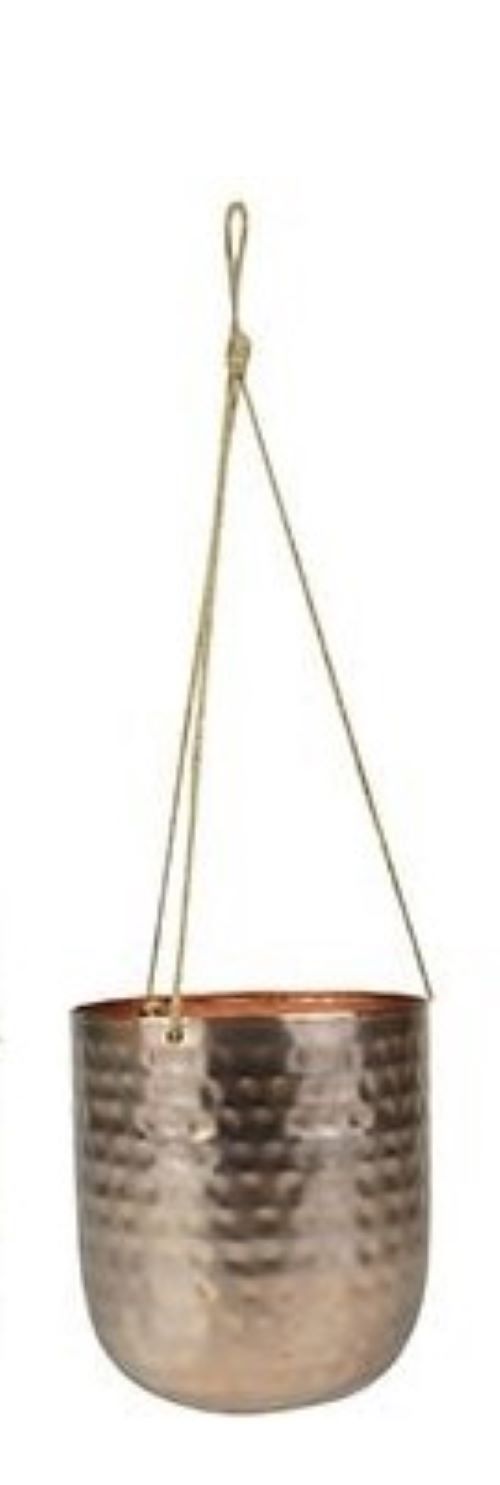 VASO ARTESANAL DE PENDURAR KODY OURO ROSE D16 A18