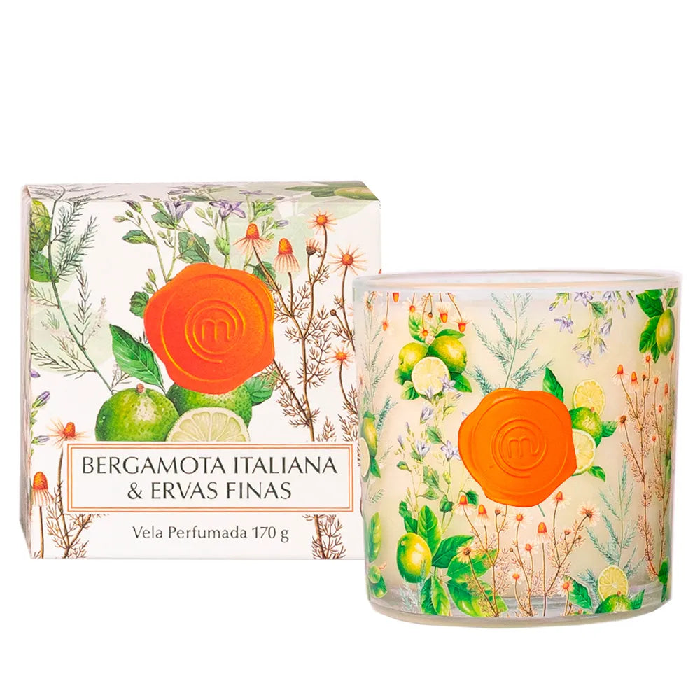 VELA PERFUMADA BERGAMOTA ITALIANA E ERVAS FINAS 200 ML